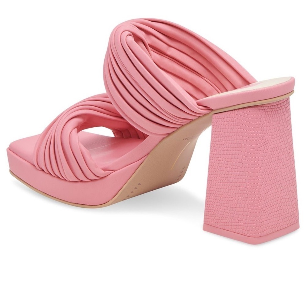 Dolce Vita Altin Platform Slide Sandal Pink Stella New No Box - Picture 3 of 12